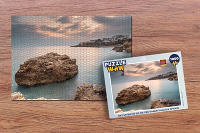 Puzzel Het uitzicht op de zee vanuit Málaga Spanje - Legpuzzel - Puzzel 1000 stukjes volwassenen