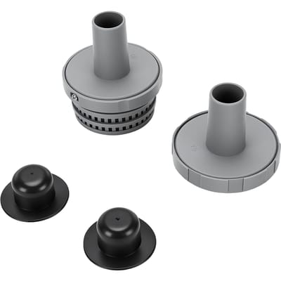 Kit de Connecteur de Buse pour Piscine Gris Buse d'Entrée de Piscine Crépine de Sortie Bouchon pour Trou de Grille 1,25 po Ensemble