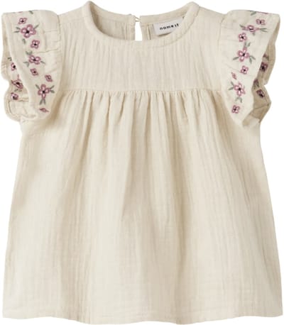 Name It - Jurkje - NBFHIMMAS - Mousseline - Almond Milk - Maat 68