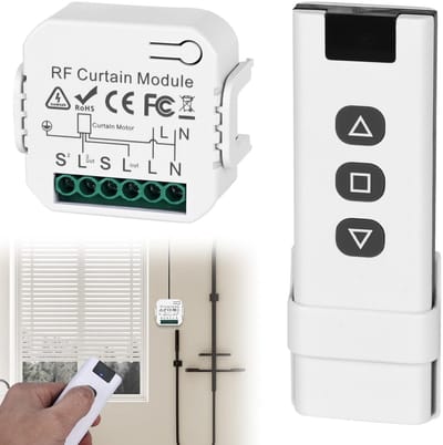 Dailygoody - Draadloze rolluikbediening - slimme jaloezieën schakelaar - eenvoudig te installeren - 230v - RF-afstandsbediening - gebruiksgemak - gesc