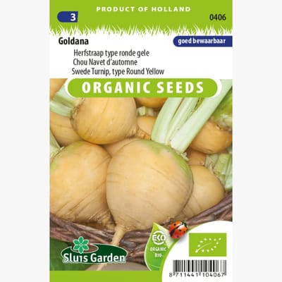Sluis Garden - Herfstraap Goldana (type ronde gele) - BIO zaden
