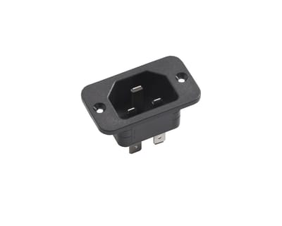 Martin Kaiser MK IEC Invoerstekker C22 met aardingscontact - 836/63/sw [25 stuks]