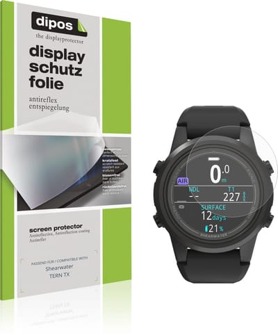 dipos – 6x Matte Beschermfolie geschikt voor Shearwater TERN TX | Krasbestendige & antireflecterende Screenprotector Ultra-Thin