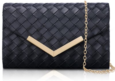 Elegante Dames Clutch, Minimalistische Schoudertas met Ketting, Handtas voor Avondgebruik, 21 x 13 x 5 cm