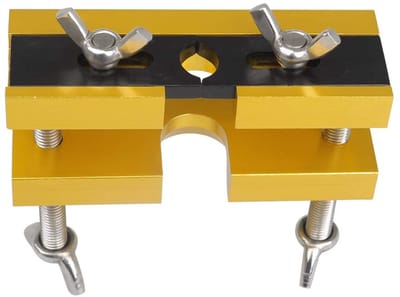 Dailygoods- Mondstuktrekker Verstelbaar - Gereedschapsverwijderaar - Houder voor Blikblaasinstrumenten - Roestvrij Staal - Aluminiumlegering - 100 x 100 x 35 mm - Mondstukverwijderaar