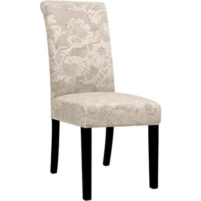 Housses de chaise élastiques en velours, housses de chaise extensibles en Jacquard, Anti-salissure, amovibles, pour salle à manger, cuisine, hôtel, 1/2/4/6 pièces 4 PCS