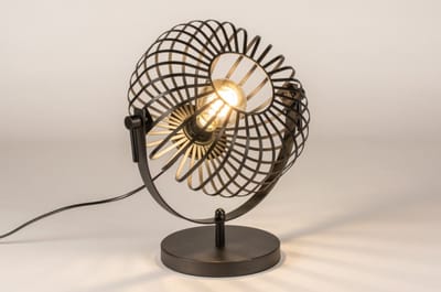 Lumidora Tafellamp 74490 - FELIX - E27 - Zwart - Metaal - ⌀ 30 cm