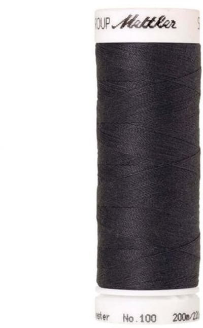 Amann Mettler Seralon Naaigaren – Dark Pewter (1452) – 200 m – No. 100 – 100% Polyester – Per Stuk