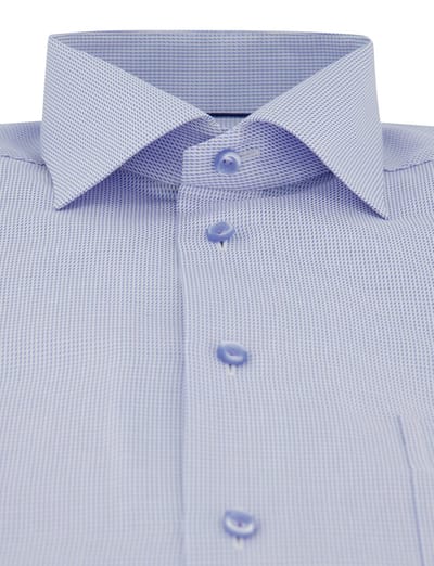 overhemd Eton Classic lichtblauw Classic Fit borstzak