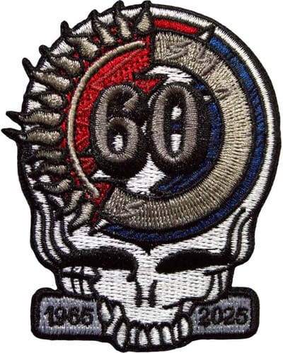 Grateful Dead - 60th Anniversary Skull Patch - Multicolours