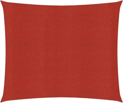 vidaXL Zonnezeil 160 g/m² 3x3 m HDPE rood