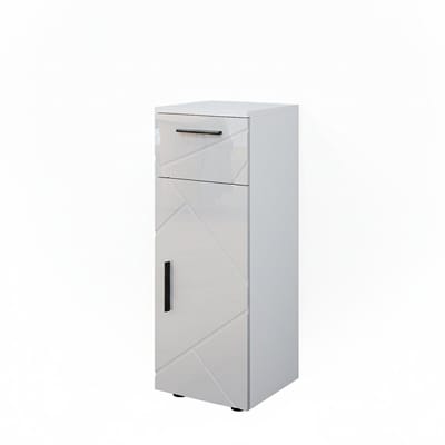 Vicco Irma Halfhoge kast – 30 x 81 cm Wit Hoogglans