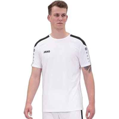 Jako Power Shirt Korte Mouw Heren - Wit | Maat: 3XL