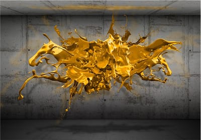 Fotobehang - Yellow Splash.