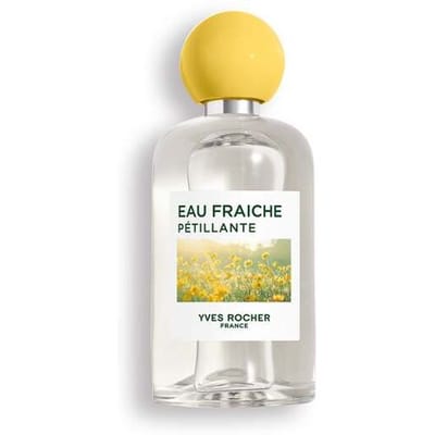 Yves Rocher - Eau Fraîche Pétillante - Damesparfum - Eau de Toilette - Citroen & Roze Bessen - 100 ml