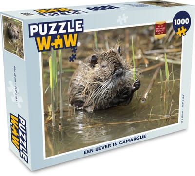 Puzzel Een bever in Camargue - Legpuzzel - Puzzel 1000 stukjes volwassenen