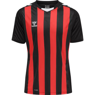 Hummel Trikot Kurzarm Hmlcore Xk Striped Jersey S/S Black/True Red-XXL