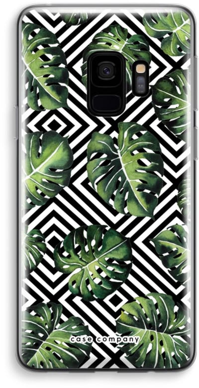 Case Company® - Hoesje geschikt voor Samsung Galaxy S9 hoesje - Geometrische jungle - Soft Cover Telefoonhoesje - Bescherming aan alle Kanten en Schermrand