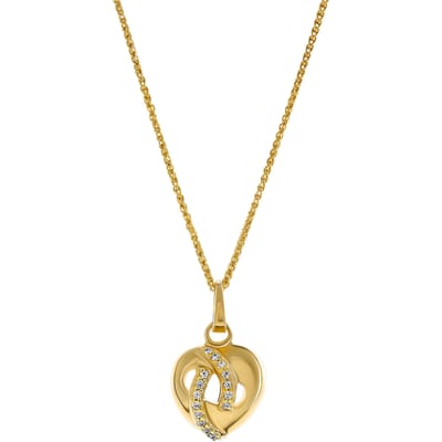 Orphelia 'Amore' Dames 925 Sterling Zilveren Hanger met Ketting - Goud ZH-7577/G