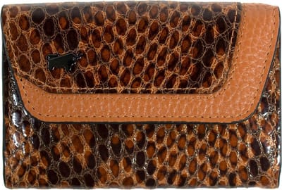 Braun Büffel Leren Sleutelgeval Luise Mini Key Case Wallet Cognac Bruine Veelkleurig