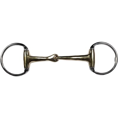 Olijfbit voor paarden HKM High Curve 14 mm