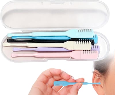 Neushaartrimmer Set - Oorreiniger Gereedschap - Persoonlijke Verzorging - Handmatig Roestvrij Staal - 6 Delig - Diverse Kleuren