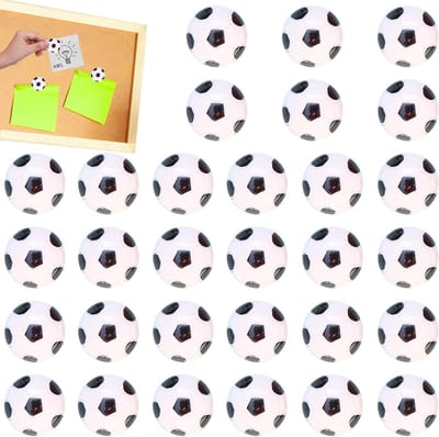 Sportbal Punaises - Decoratieve Spelden - Borden Decoreren - Voetbalvorm - 35 stuks - Multicolor