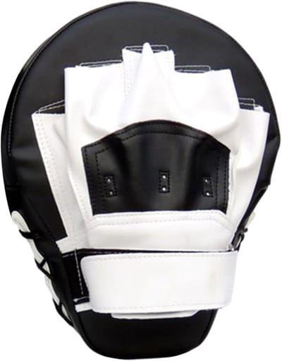 Boksbal Focus Mitt - Trainingsmateriaal - Vechtsport Training - Dikke Stevige Vulling - 25x19x5CM - Zwart
