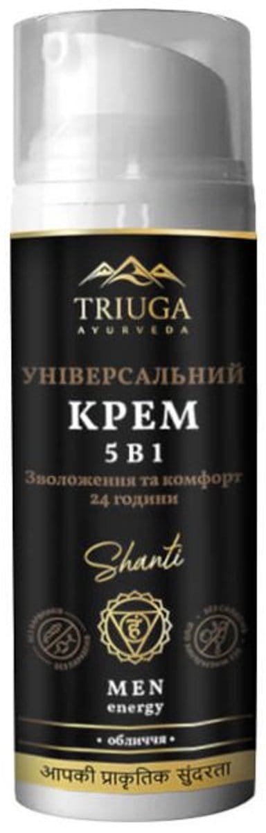 Natuurlijk Ayurveda Creme 5in1 Shanti voor mannen - neem - guarana en zwarte komijn 50 ml