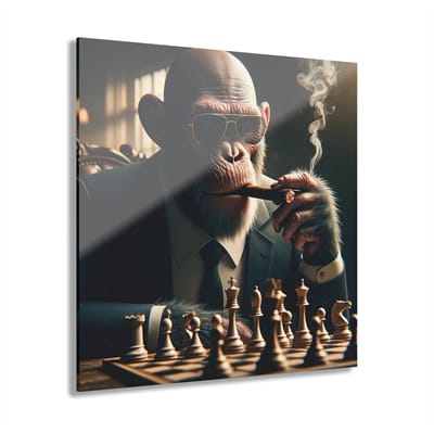 Indoorart - Glasschilderij Top-G 50x50 CM - Afbeelding op plexiglas - Inclusief montagemateriaal