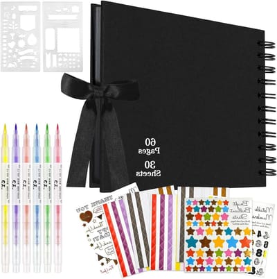 Creatief DIY Fotoalbum A5 15 x 21,5 cm - Scrapbook Set voor Baby's en Verjaardagen, Persoonlijke Herinneringen Maken