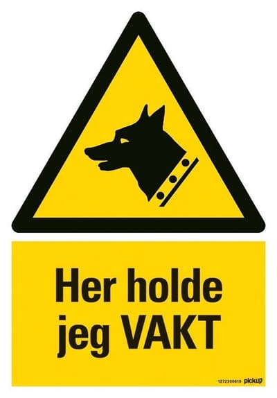 Pickup bord 23x33 cm - HER HOLDE JEG VAKT