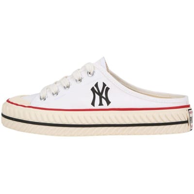 MLB Playball Mule Play Ball Comfortabele Slip-On Antislip Slijtvast Ademend Lichtgewicht Lage Canvas Schoenen Unisex sneakers 32SHS1111-50W 41 white