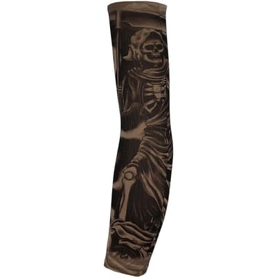 6 Stuks Fietsen Fiets UV Bescherming Print Mouwen Armwarmers Buiten Armmouwen black