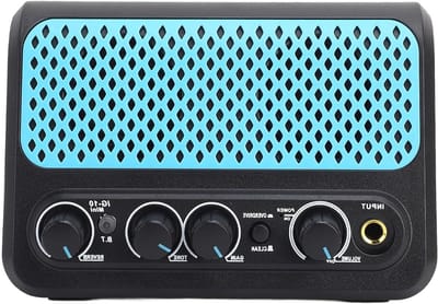 Draagbare 10W Mini Gitaarversterker met Reverb voor Muzikanten - Ideaal voor Oefeningen en Optredens