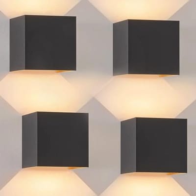 LED Buitenwandlamp Set - Waterdichte Wandlamp voor Buiten met Op- en Neerwaartse Verlichting IP65