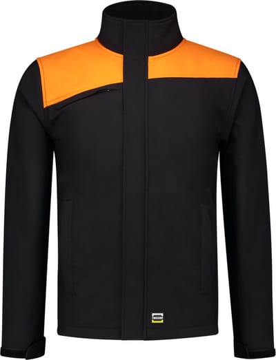 Tricorp 402021 Softshell Bicolor Naden - Zwart/Oranje - 4XL