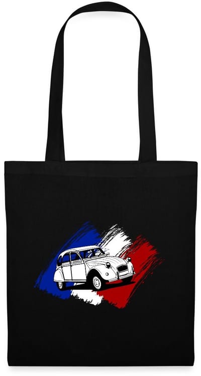 Citroën 2CV Model Franse Vlag Tas Van Stof Schoudertas