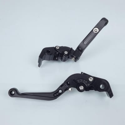 Levier frein droit Myra pour Moto Honda 1300 Vtx S Retro 2003 à 2008 alu CNC noir repliable / paire Neuf