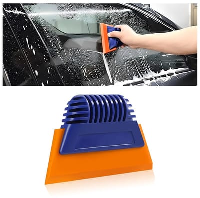 Allecto - Autofolie - Raamfolie en lakbeschermingsfolie - Flexibele schraper - Oranje - Vinyl gereedschapsset - Geschikt voor installatie