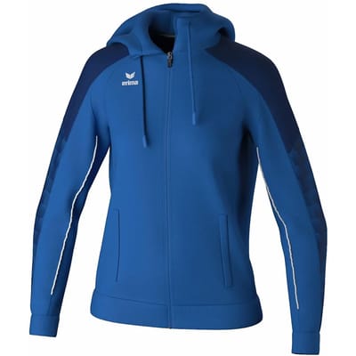 Erima Evo Star Trainingsjack Met Capuchon Dames - Royal / Marine | Maat: 34