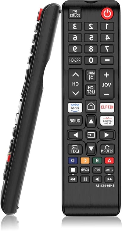 Universele Afstandsbediening voor Smart TV - Geschikt voor Alle Samsung Modellen - Zwart, Gebruiksvriendelijk en Ergonomisch Ontwerp