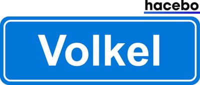 Hacebo - Plaatsnaam Sticker - 29x10 CM - Volkel sticker - Verkeersborden sticker - grappige cadeaus - Volkel