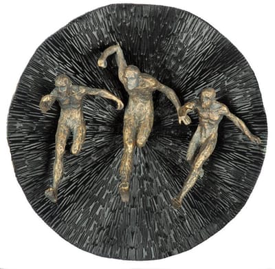 Decoratie Wandobject Runners Diameter 39cm Kunsthars