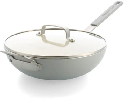 Dagelijkse Kost Jeroen Meus Proline pastapan / wokpan met deksel met keramische antikleef - Ø 28cm