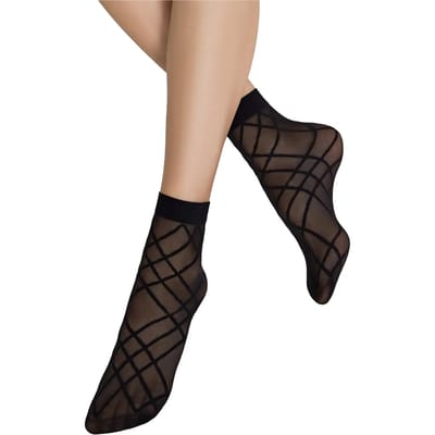 Kousen met vetersimulatie dames Conte Elegant Fantasy