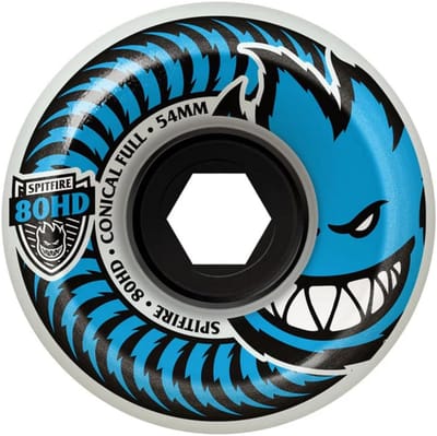 Skateboard Wielen 56mm 80A Conisch Glad Kind, Volledig Helder
