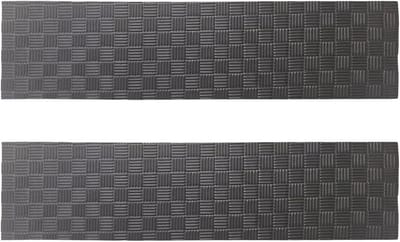 Fietsmat - Hometrainer mat - Thuis sporten - Schokabsorberend - 2 stuks - Zwart grijs