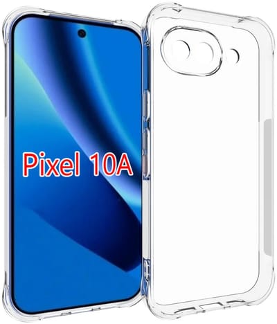 MobyDefend Hoesje - Geschikt voor Google Pixel 10a - Transparante Shockproof TPU Backcover - Verstevigde Hoeken - Volledig Doorzichtig