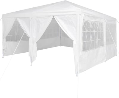 Partytent - Tuinpaviljoen - Feestelijke Bijeenkomsten - UV Beschermend - 400x400 cm - Wit
